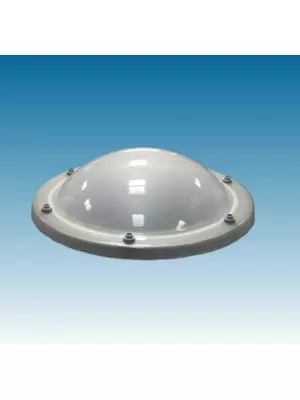 lichtkoepel rond 100 driewandig polycarbonaat (PC/PMMA/PC) bolvormig opaal